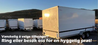 Utstilling av forskjellige skaphengere hos JB-Hagemaskiner.no