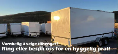 Utstilling av forskjellige skaphengere hos JB-Hagemaskiner.no